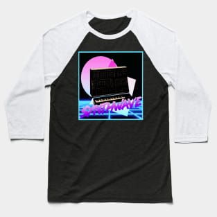 Synthwave Synth Retrowave Retro Korg Moog Keyboard Baseball T-Shirt